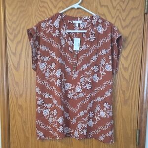 Maurices Brown Relaxed Blouse